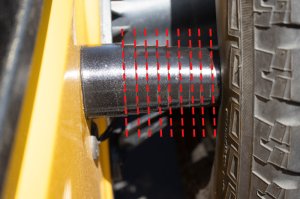 Jeep Rubicon Bump Stop - Fishbone Offroad - Tailgate - Black - `07-`18